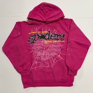 Pink Sp5der Punk V2 Hoodie